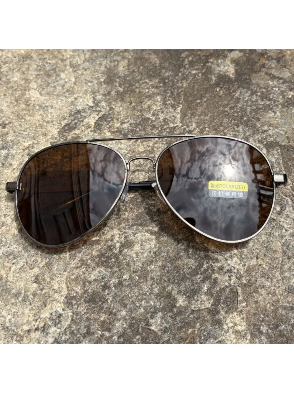 Polarized Brown Aviator Sunglasses Matte Brown Frame Driving Lenses Pilot Retro